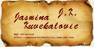 Jasmina Kuvekalović vizit kartica